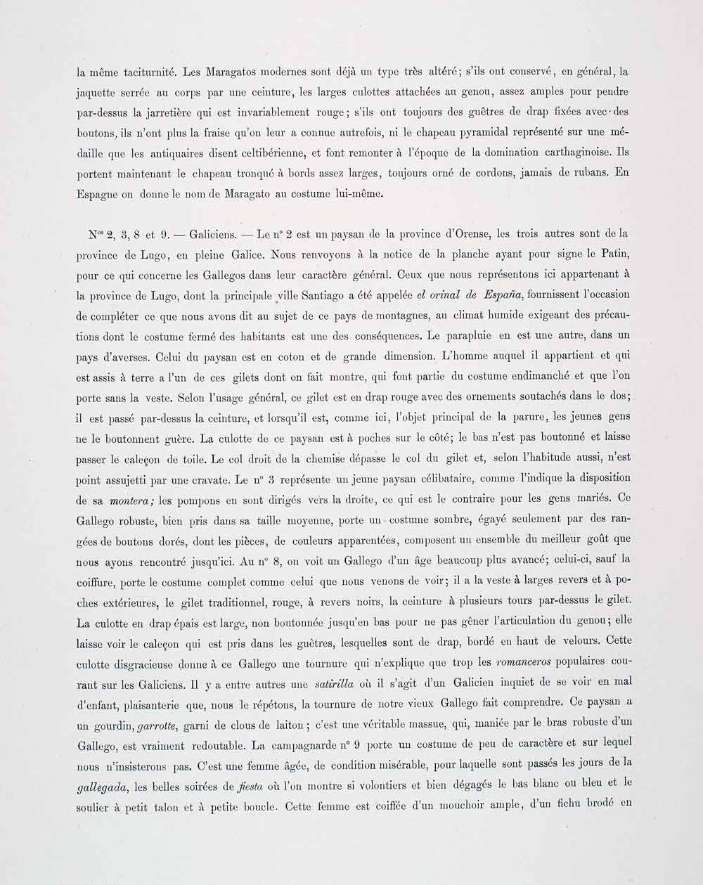 1888 Chromolithograph Spain Costume Fashion Asturia Castile Galicia LCH5