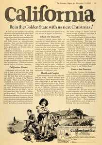 1923 Ad California Resettlement Economic Development - ORIGINAL ADVERTISING LD1