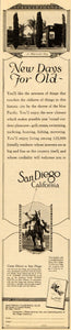 1923 ORIG Ad San Diego California Travel Vacation Polo - ORIGINAL LD1