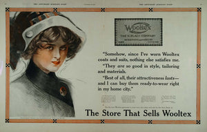 1911 Double Page Ad Wooltex Glengarry Coat H. Black Co. - ORIGINAL LF1