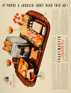 1937 Ad Toastmaster Hospitality Tray McGraw Electric - ORIGINAL ADVERTISING LF3