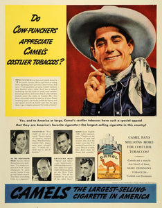 1938 Ad Camel Cigarettes Tobacco Ted Yochum - ORIGINAL ADVERTISING LF3