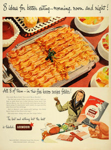 1949 Ad Armour Bacon Curls Bundles Vacuum Sealed Smoked - ORIGINAL LF3