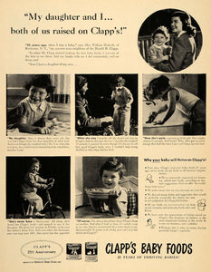 1946 Ad Clapps Baby Food Junior Strained Harold Infant - ORIGINAL LF3