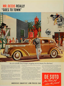 1937 Ad De Soto Steel Body Hydraulic Brake Car Chrysler - ORIGINAL LF3
