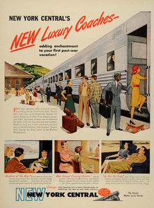1939 Ad New York Central System Coaches Train Station - ORIGINAL ADVERTISING LF3