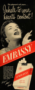 embassy cigarette cards Embassy No. 1 cigarette cards