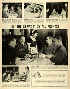 1942 Ad Heinz Ketchup World War II Military Dining Out Soldiers Langley LF4