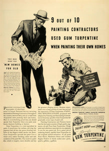 1940 Ad American Turpentine Farmers Association Cooperative Paint Contractor LF4