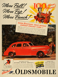 1941 Ad Vintage Oldsmobile Econo Master Six Engine Car Hosepower General LF5