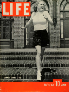 1938 Cover LIFE Summer Sports Fashion Style Model Virginia Judd NY Art LF5