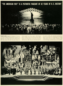1939 Print Kaufman Hart American Way Play Center Theater Radio City LF5