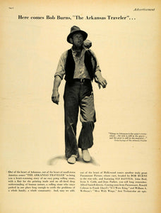 1938 Ad Paramount Pictures Film Arkansas Traveler Bob Burns Irvin S. Cobb LF5