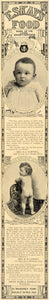 1901 Ad Eskay's Infant Food GlaxoSmithKline Burwell - ORIGINAL ADVERTISING LHJ1