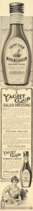 1914 Ad Yacht Club Salad Dressing Tomato Catsup Chicago - ORIGINAL LHJ1