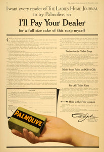 1909 Ad Palm Olive Oil Toilet Soap Johnson Milwaukee - ORIGINAL ADVERTISING LHJ1