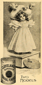 1897 Ad Cleveland's Superior Baking Powder Child Doll - ORIGINAL LHJ3