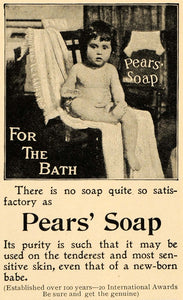 1896 Ad Pears Soap Bath Cleaning Hygiene Health Skin - ORIGINAL ADVERTISING LHJ4
