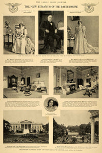 1897 Print White House Tennants President McKinley Family Frances Johnston LHJ5