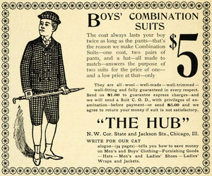 1893 Ad Boys' Combination Suits Hub Clothing Pricing Chicago Fashion LHJ6