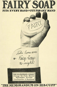 1902 Ad Fair Soap N. K. Faribank Sleeve Cuffs Laundry Detergent Household LHJ6