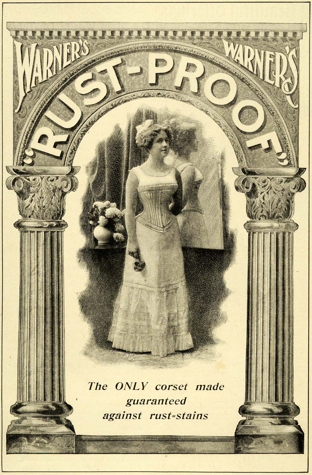 1899 Ad Warner's Rust-Proof Women's Fashion Style Figure Corsets Lady LHJ6