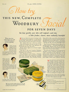 1927 Ad Andrew Jergens Co. Woodbury Facial Cream Soap - ORIGINAL LHJ7
