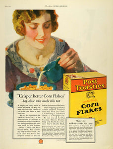 1927 Ad Canadian Postum Co. Post Toasties Corn Flakes - ORIGINAL LHJ7