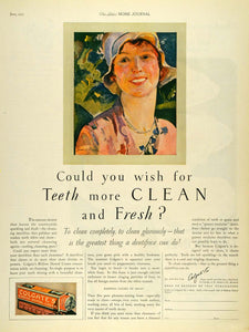 1927 Ad Colgate Co. Ribbon Dental Cream Dentifrice - ORIGINAL ADVERTISING LHJ7