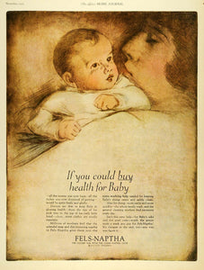 1925 Ad Fels Naptha Golden Skin Soap Cleanser Baby Mother Holding Cuddling LHJ7