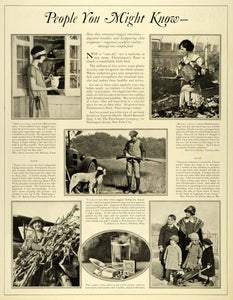 1925 Ad Health Research Fleishmann's Yeast Family Kids Gardening Hunting LHJ7
