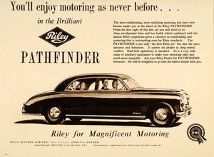 1955 Ad Riley Pathfinder British Automobile Saloon BMC - ORIGINAL LN1