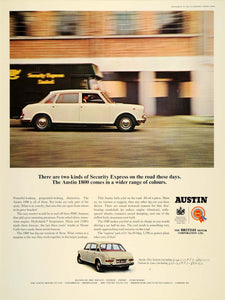 1966 Ad Austin 1800 White Saloon British Automobile BMC - ORIGINAL LN1