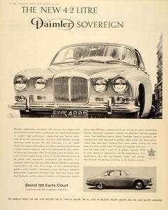 1966 Ad 1967 Daimler 4.2 Litre Sovereign Automobile Car - ORIGINAL LN1