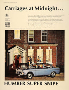 1965 Ad Humbler Super Snipe Blue British Car Automobile - ORIGINAL LN1