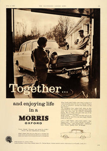 1960 Ad Morris Oxford Saloon Car Washing Automobile BMC - ORIGINAL LN1