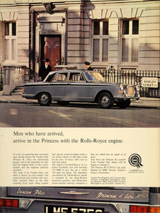 1965 Ad Vanden Plas Princess R 4-Litre Blue Automobile - ORIGINAL LN1