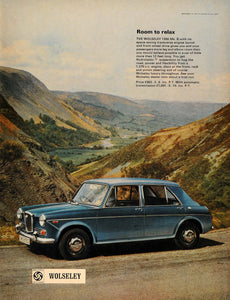 1969 Ad Wolseley 1300 Mk II Blue British Car Automobile - ORIGINAL LN1