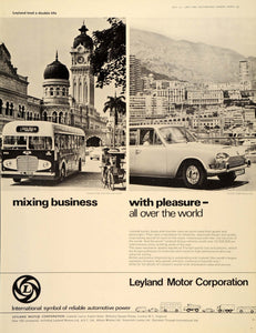 1966 Ad Leyland Tiger Cub Bus Triumph 2000 Saloon Car - ORIGINAL ADVERTISING LN1