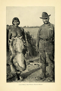 1901 Print Juana Maria Seri Nude Woman Encinas Ranch - ORIGINAL HISTORIC LOS1