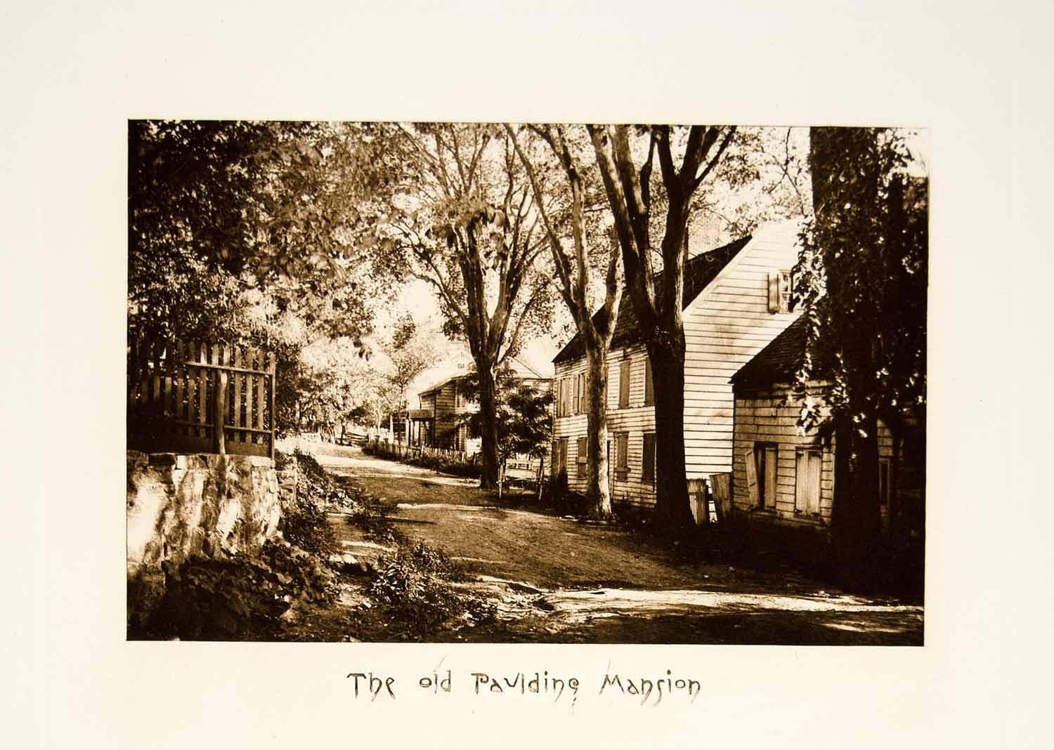 1887 Photogravure Lyndhurst Jay Gould Estate Paulding Mansion Tarrytown NY LSH1