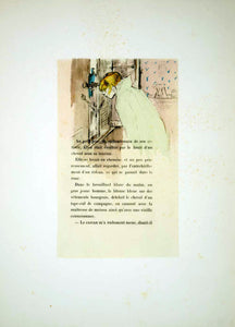 1951 Lithograph Toulouse-Lautrec La Fille Elisa Goncourt Book Illustration Art