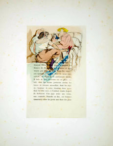 1951 Lithograph Toulouse-Lautrec La Fille Elisa Goncourt Book Illustration Women