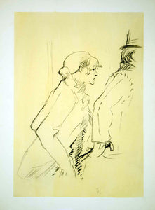 1951 Lithograph Henri de Toulouse-Lautrec La Pauvre Pierreuse Drawing Portrait