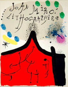 1972 Color Lithograph Joan Miro Lithographies Modern Abstract Artist Spanish