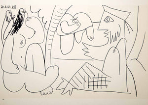 1962 Photolithograph Pablo Picasso Nude Art Le Dejeuner sur l'herbe 20.6.61 VIII