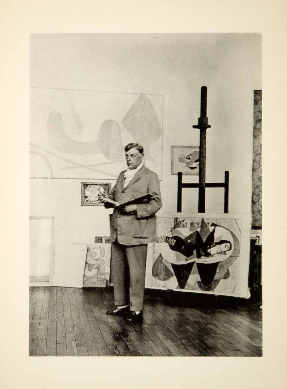 1943 Heliogravure Georges Braque Portrait 1931 French Artist Studio Paintings