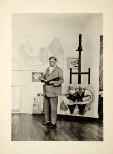 1943 Heliogravure Georges Braque Portrait 1931 French Artist Studio Paintings