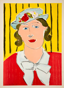 1939 Lithograph Henri Matisse Femme au Chapeau Verve Mourlet Freres Modern Art