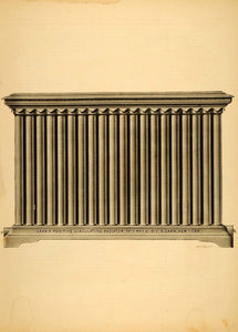 1873 Print Carr's Positive Circulating Steam Radiator Antique Heating MAB1